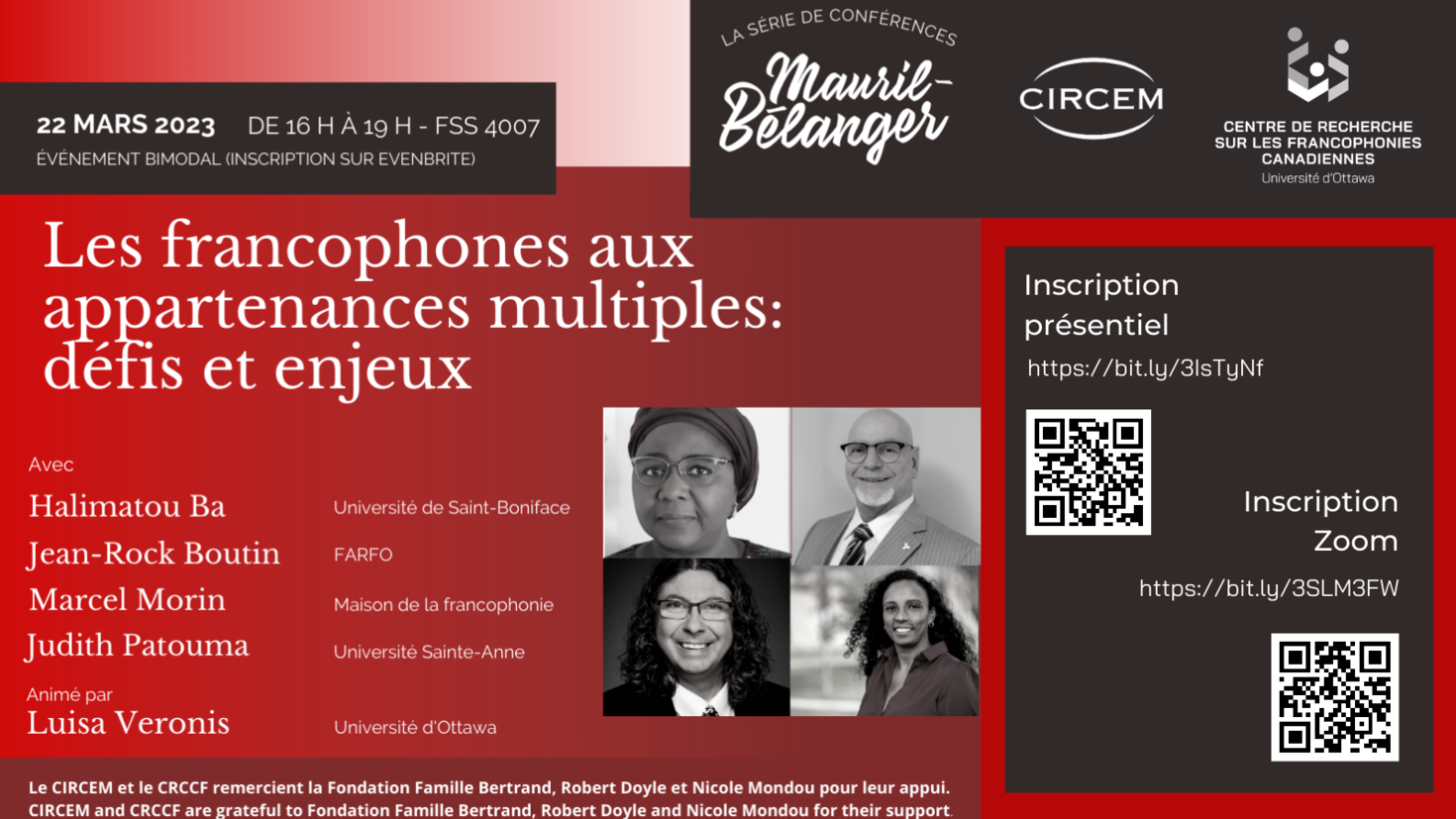 Conférence Mauril-Bélanger - Mars 2023
