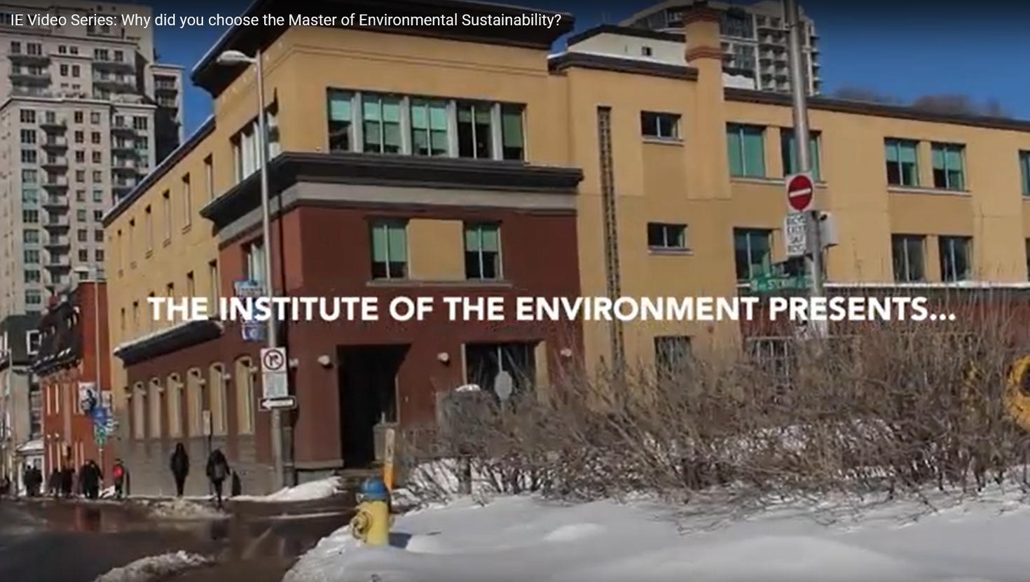 Immeuble de l'Institut de l'environnement