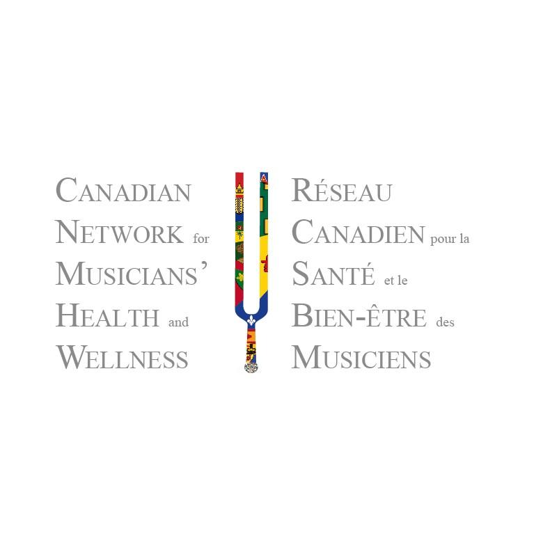 Logo de Réseau canadien pour la santé et le bien-être des musiciens (RCSBM)