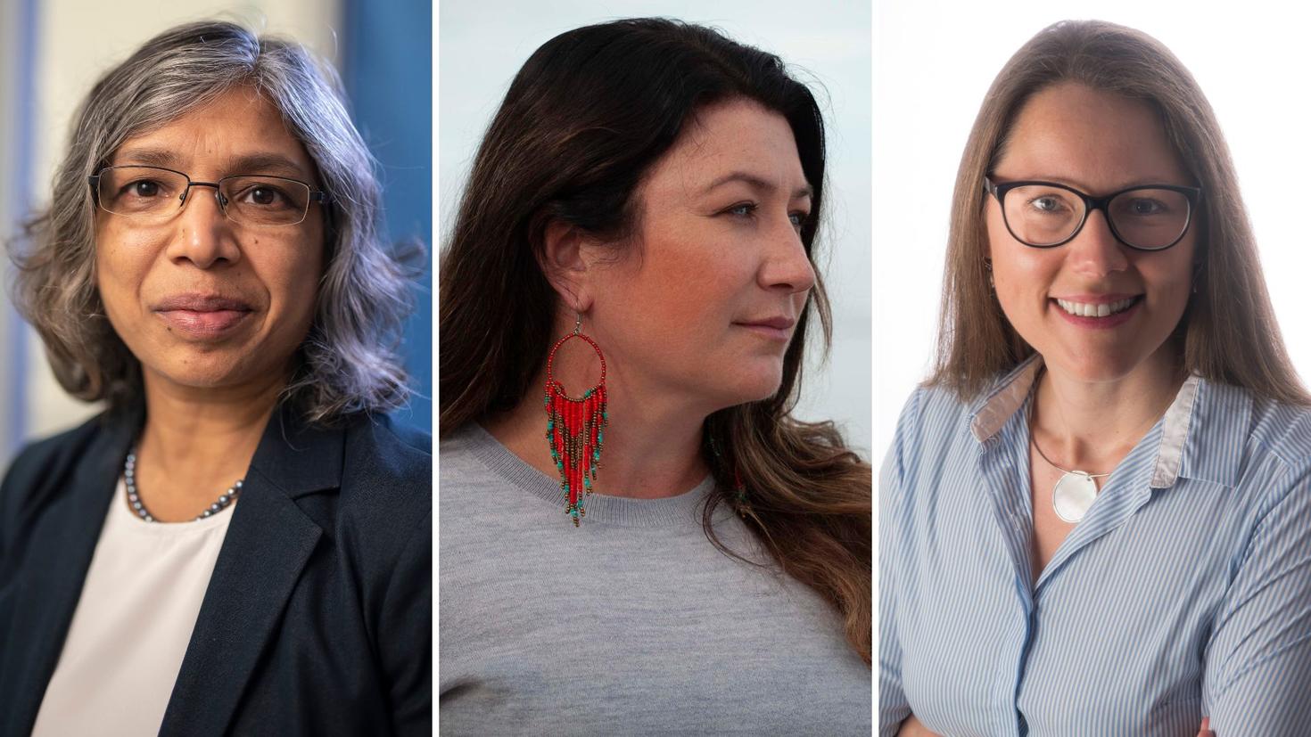 Les professeures Smita Pakhalé, Aimée Craft et Anna Zumbansen