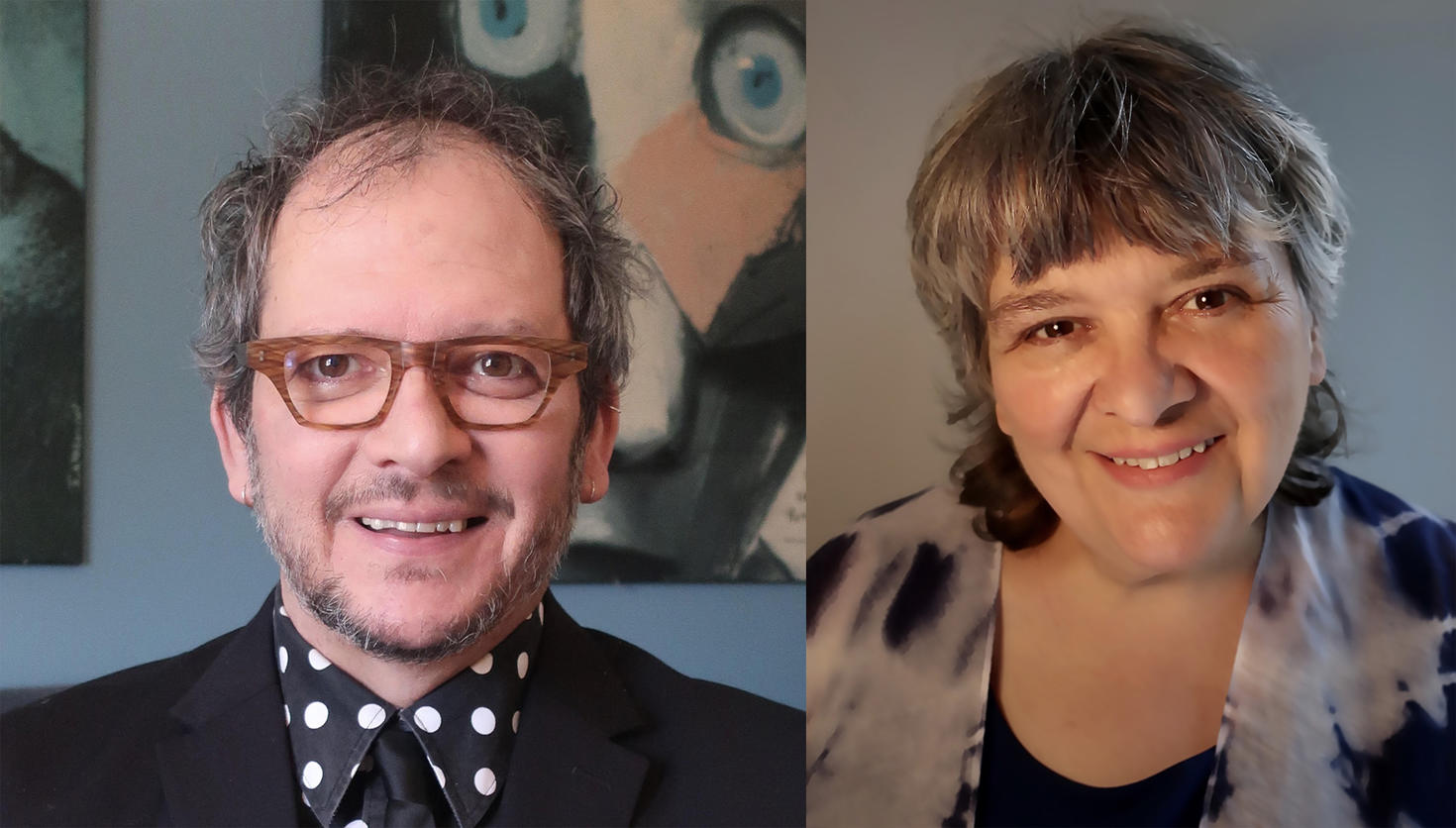 Portraits de Pier Rodier et Marie-Thé Morin, représentants de l'organisme lauréat Vox Théatre