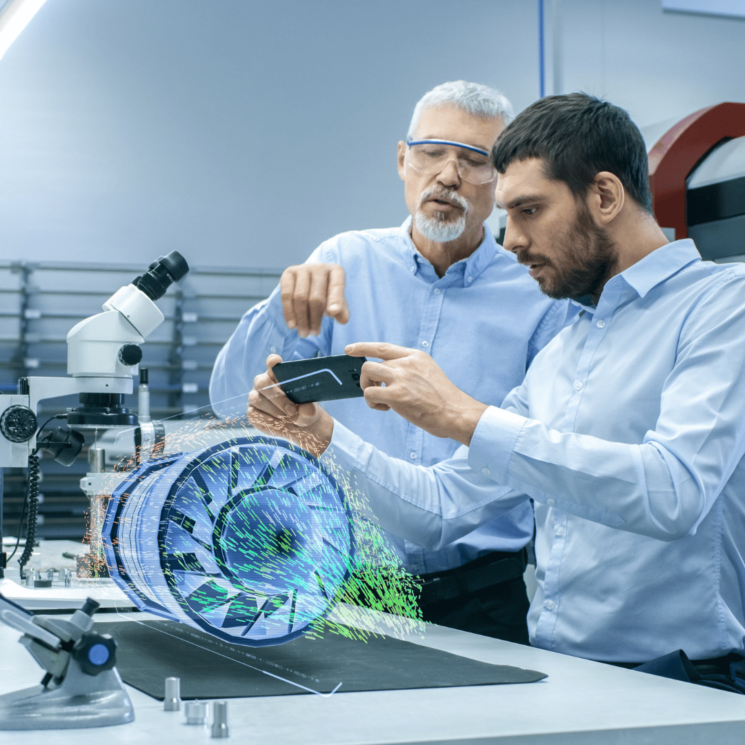 Membres de l'industrie travaillant