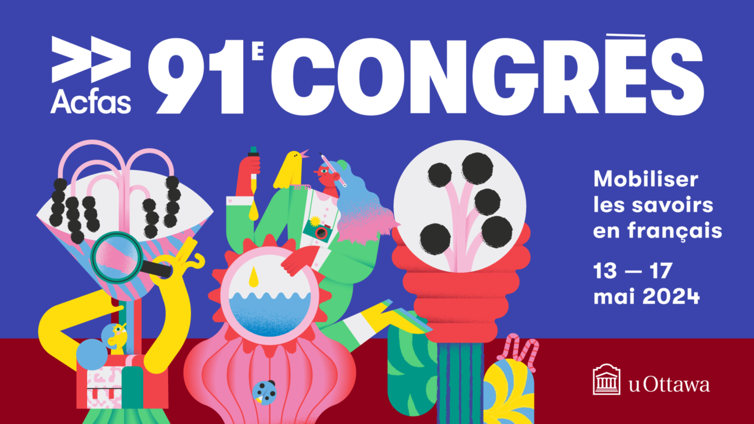 Une illustration pour promouvoir le 91eme congres Acfas