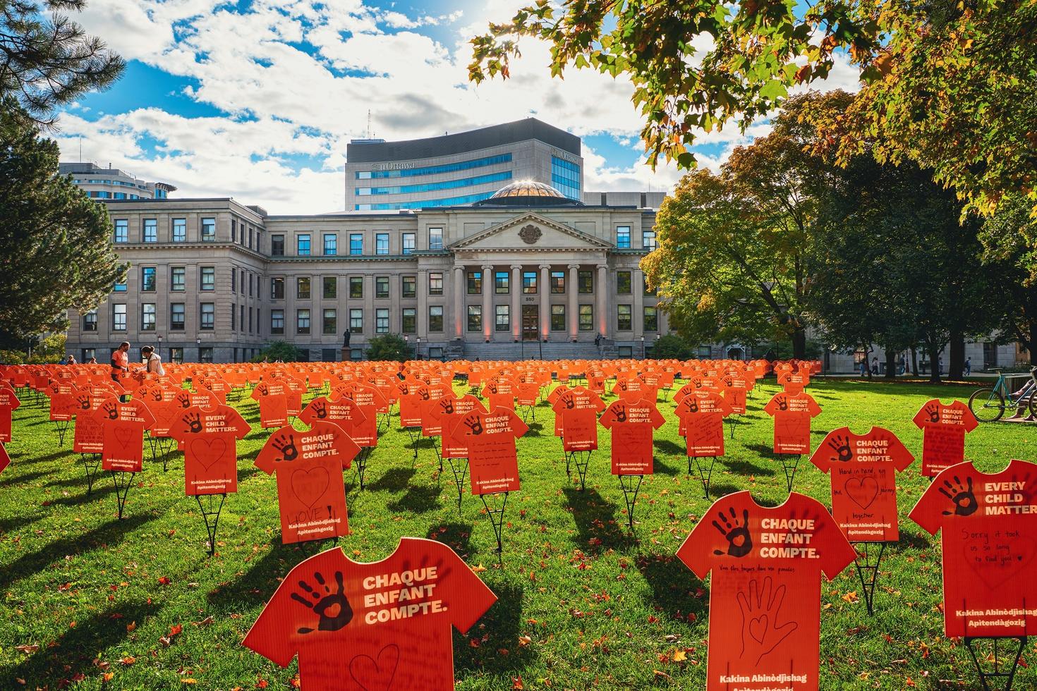 Orange Shirt Day on Tabaret Lawn.