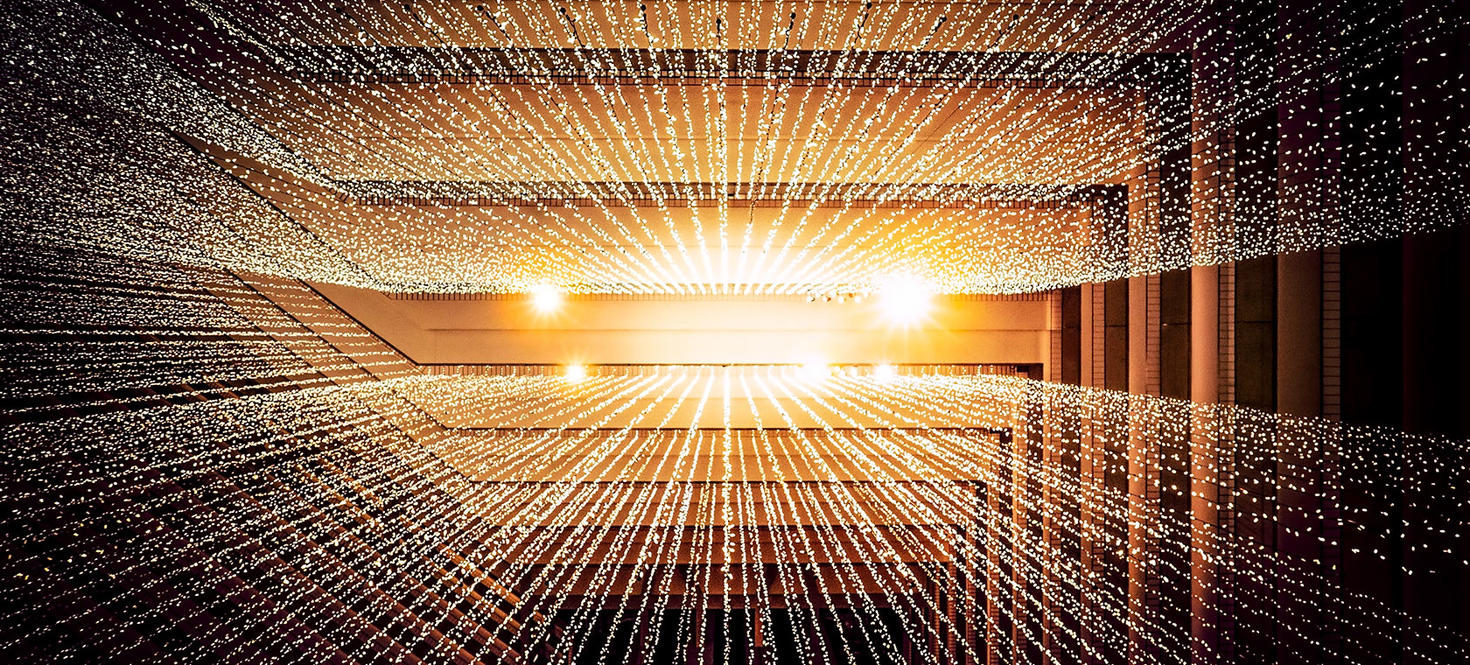 Rideaux de lumières.