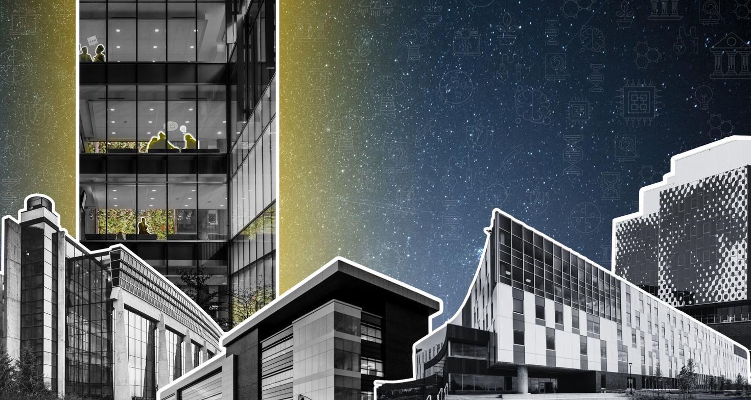 Illustration du campus de l'Université d'Ottawa