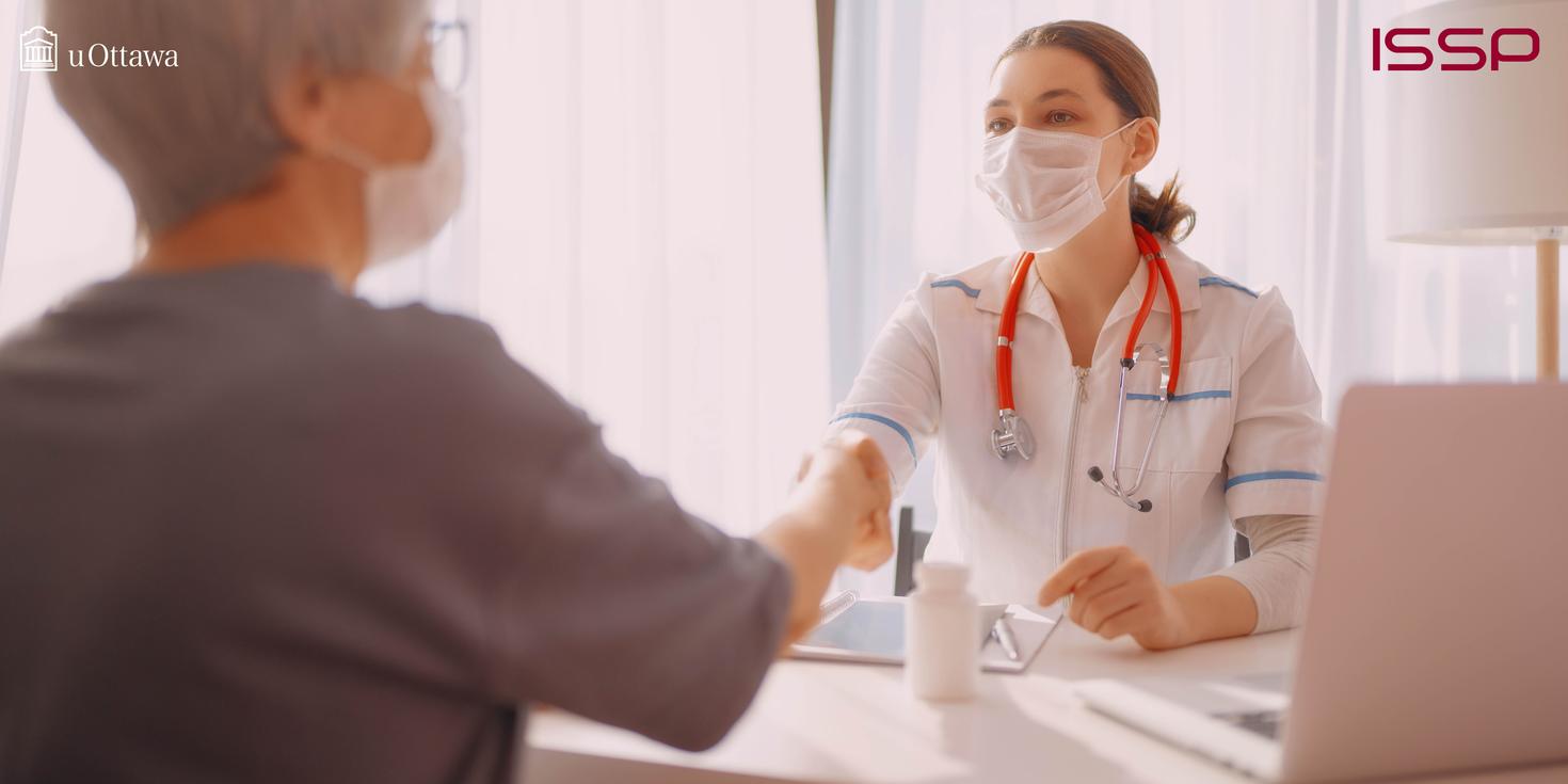 Docteur qui salue sa patiente