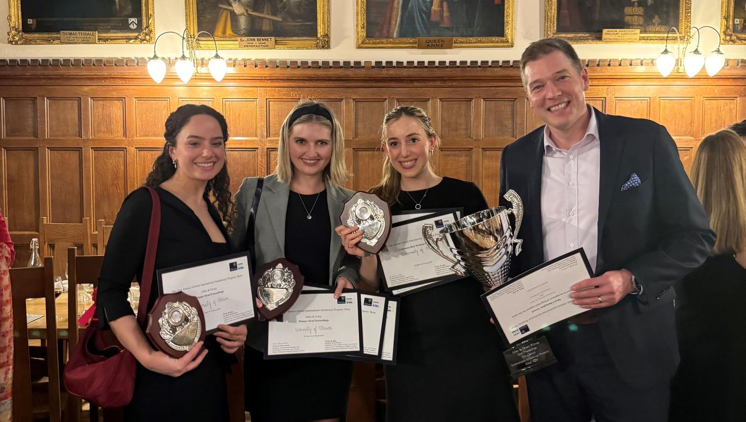 Gagnants du concours international de propriété intellectuelle d'Oxford
