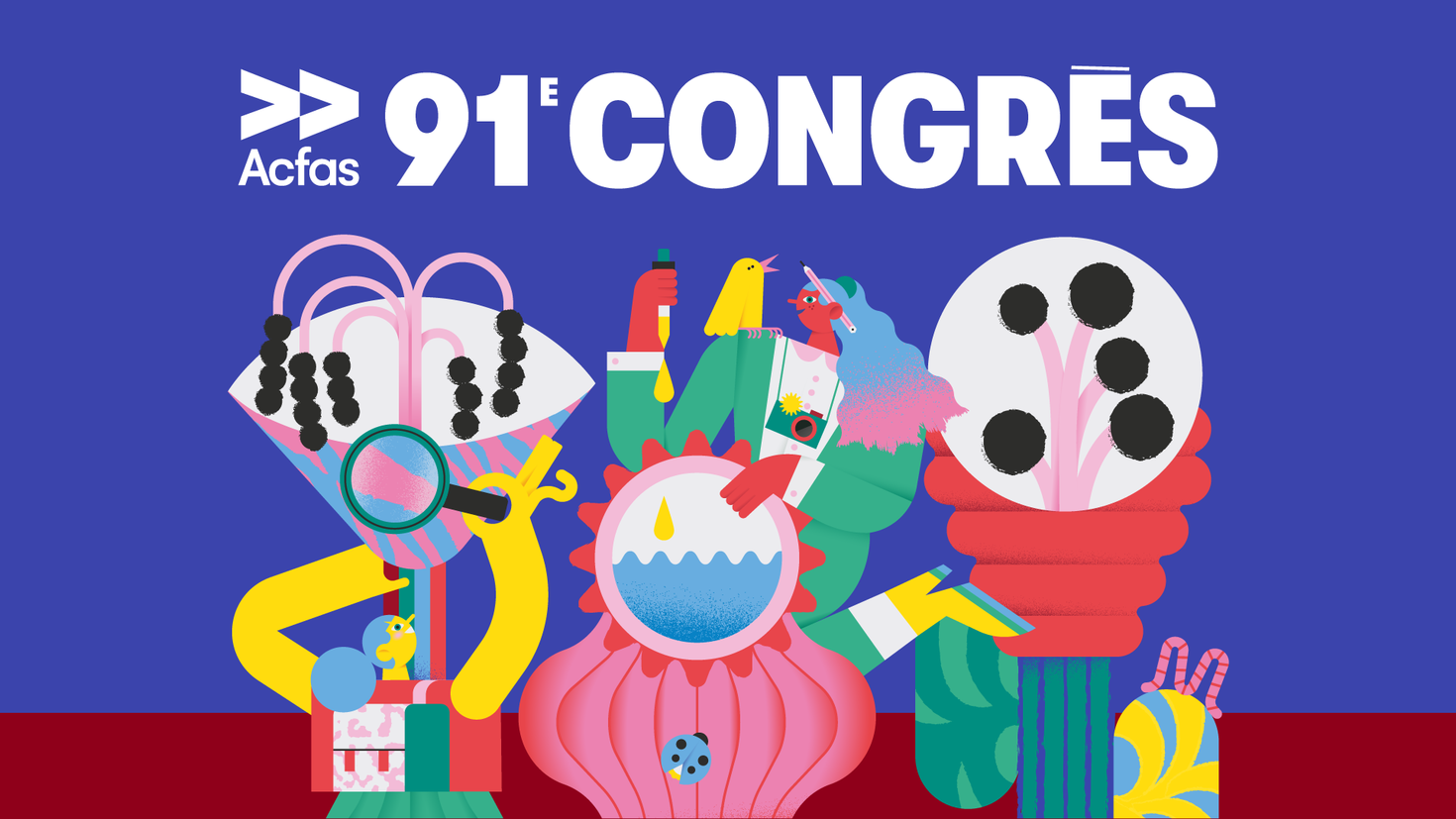 Affiche du 91e congrès de l’Acfas
