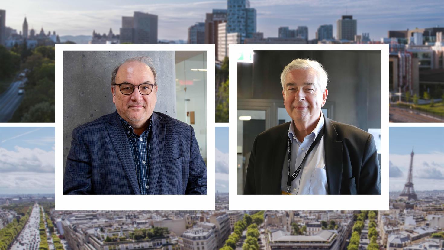 Professeur Patrick Fafard, Université d'Ottawa, et Professeur Pascal Griset, Université de la Sorbonne à Paris.