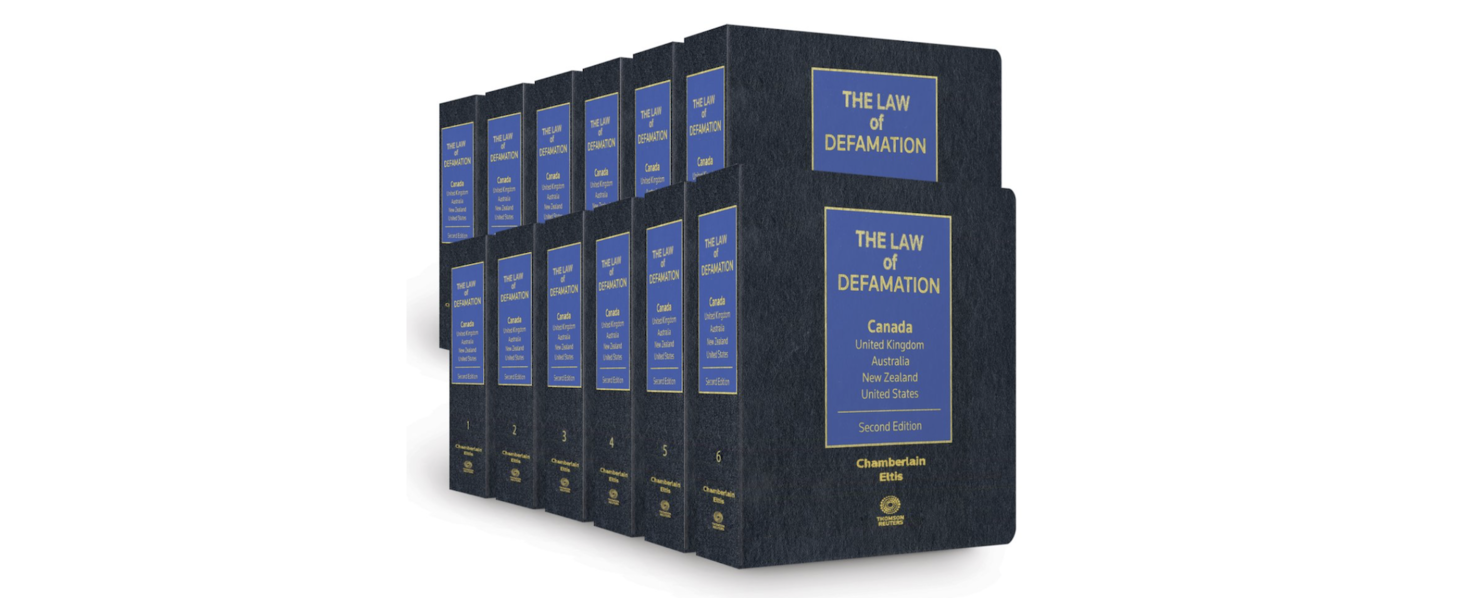 Couverture de the Law of Defamation