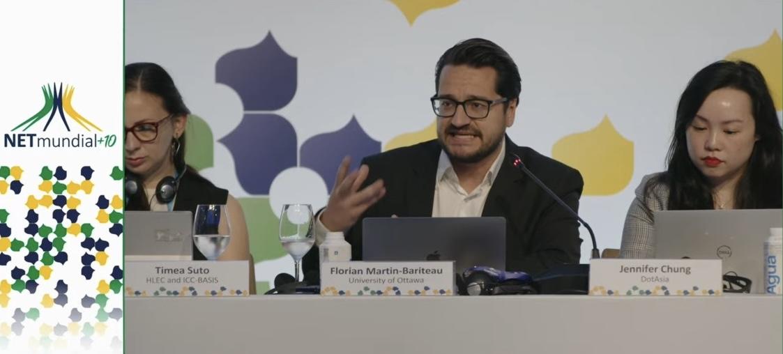 Florian Martin-Bariteau à NetMundial+10