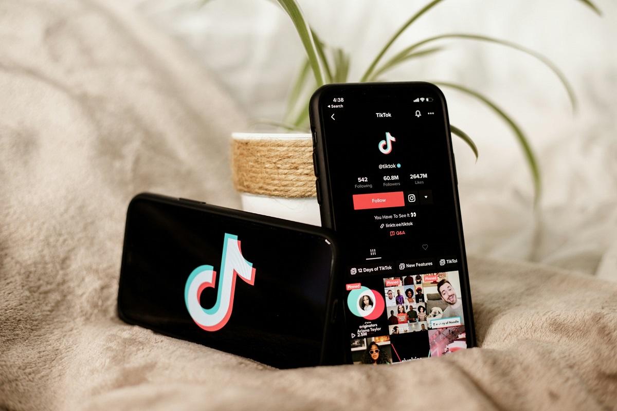 App TikTok sur un iPhone