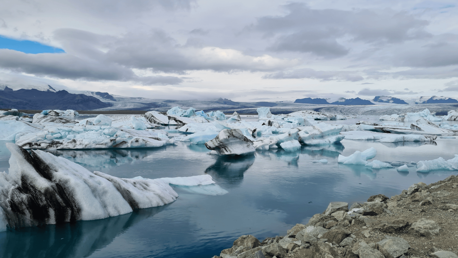 Glaciers dans l'Arctique.