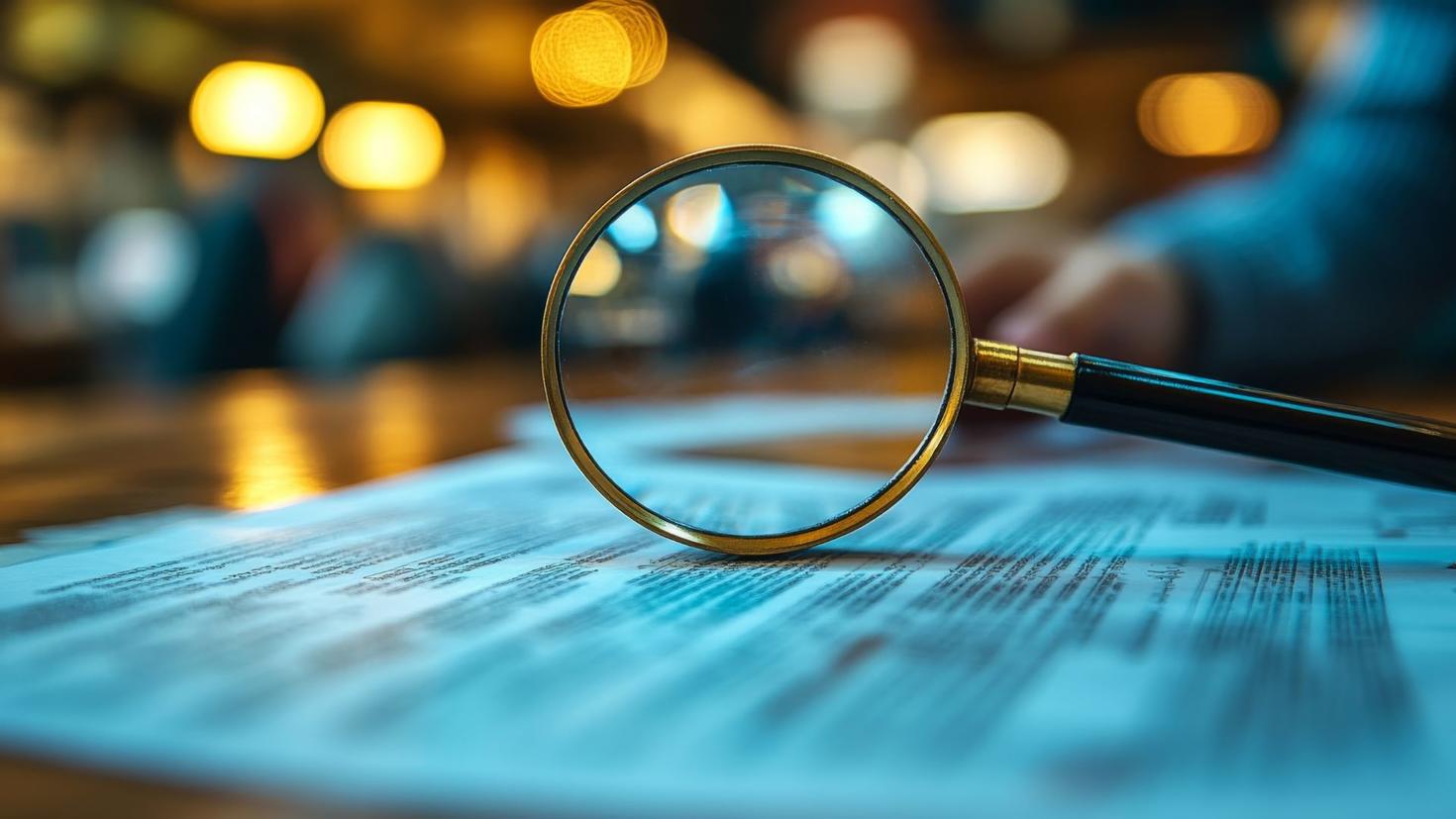 Loupe posée sur un livre