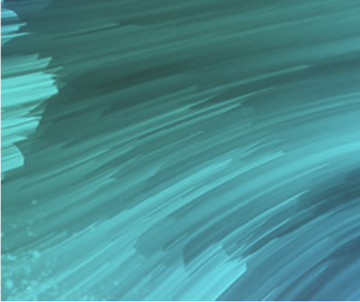 Tableau abstrait bleu vert
