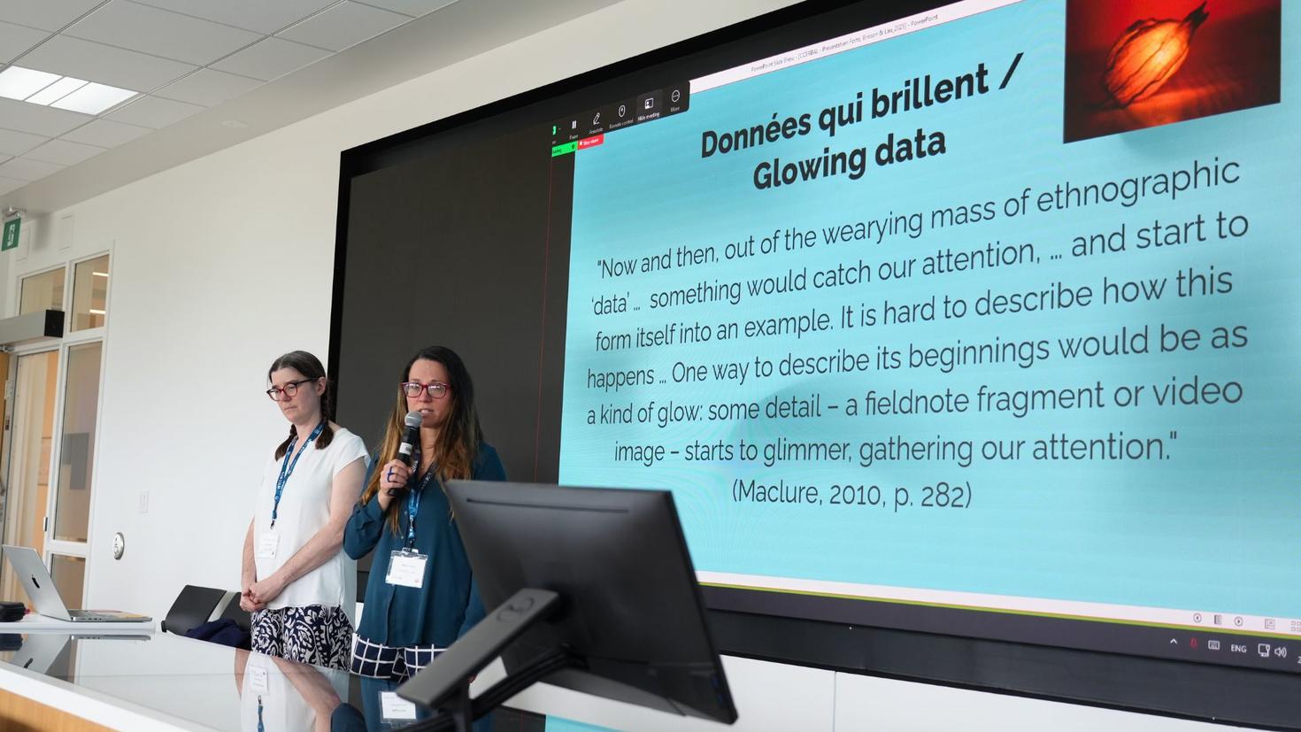 Les professeures Geneviève Brisson et Magali Forte (Université de Sherbrooke)