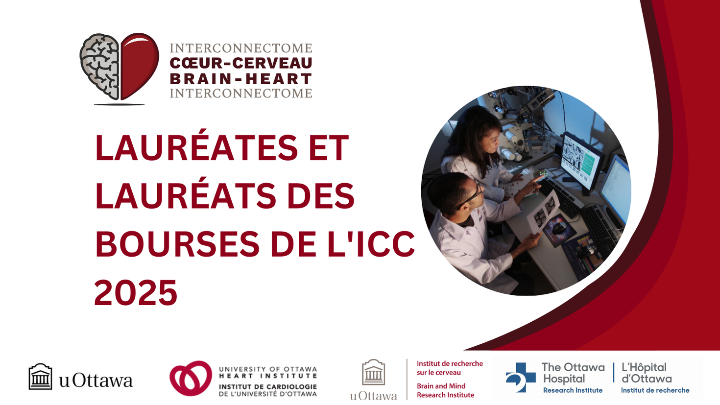 Lauréates et lauréats des bourses de l'ICC 2025