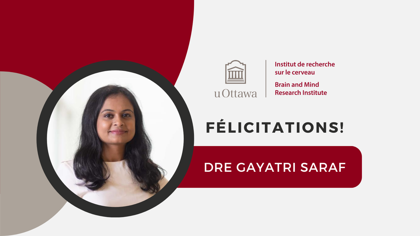 Gayatri Saraf "Félicitations"