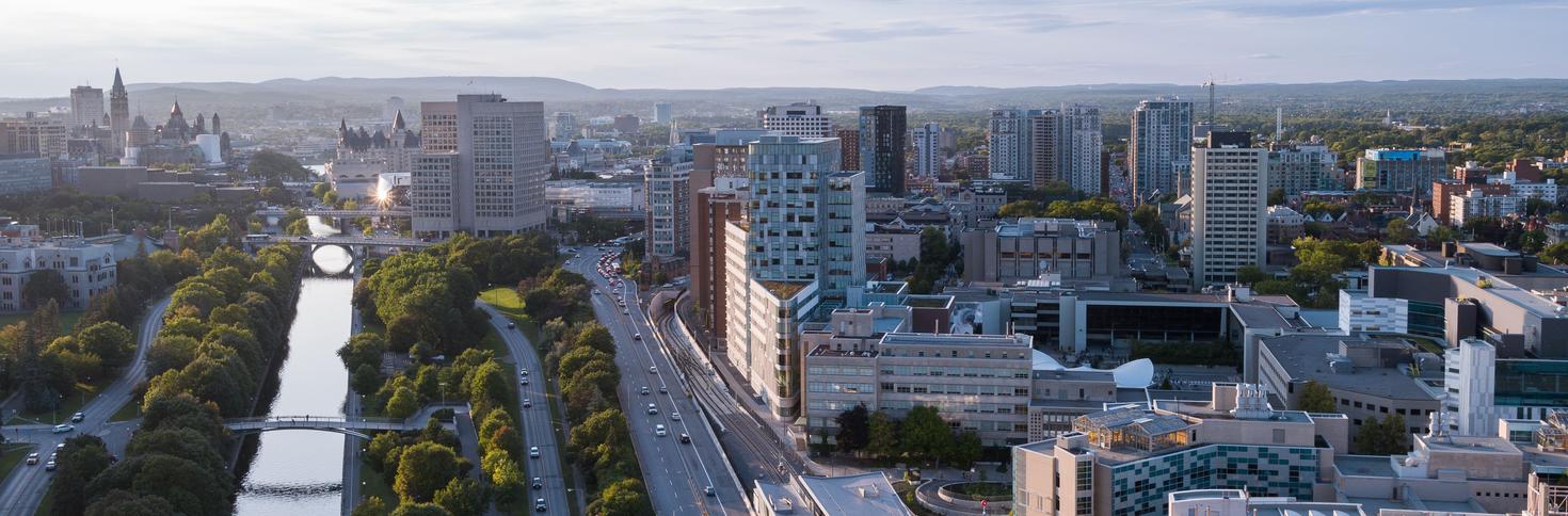 aerial view of campus