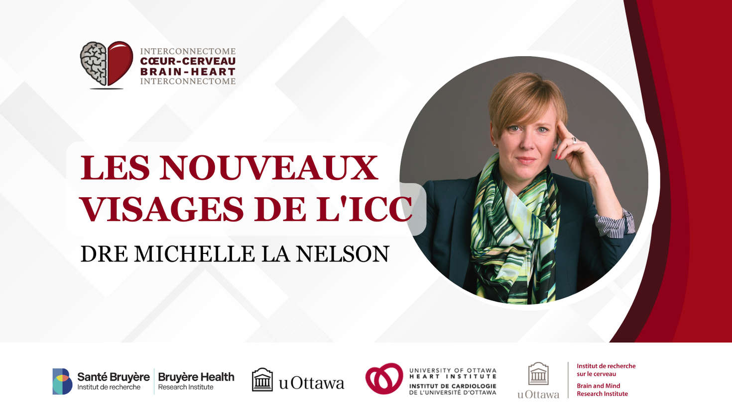 « Les nouveaux visages de BHI. Dr Michelle La Nelson. » avec une photo du Dr Nelson.