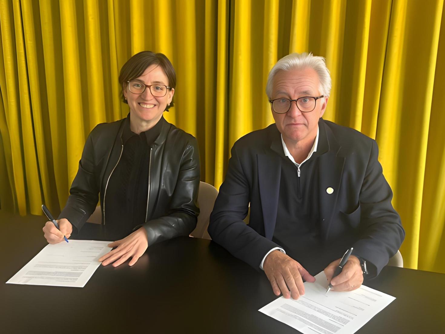 Marie-Eve Sylvestre , Rectrice et Vice-Chancelière de l’Université d’Ottawa et  Jeanick Brisswalter, Président d’Université Côte d’Azur   