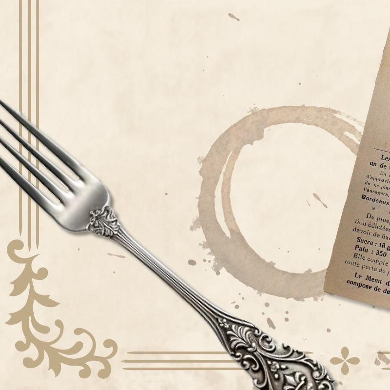 Visuel partiel de l'exposition estivale du CRCCF portant sur les menus gastronomiques commémoratifs.