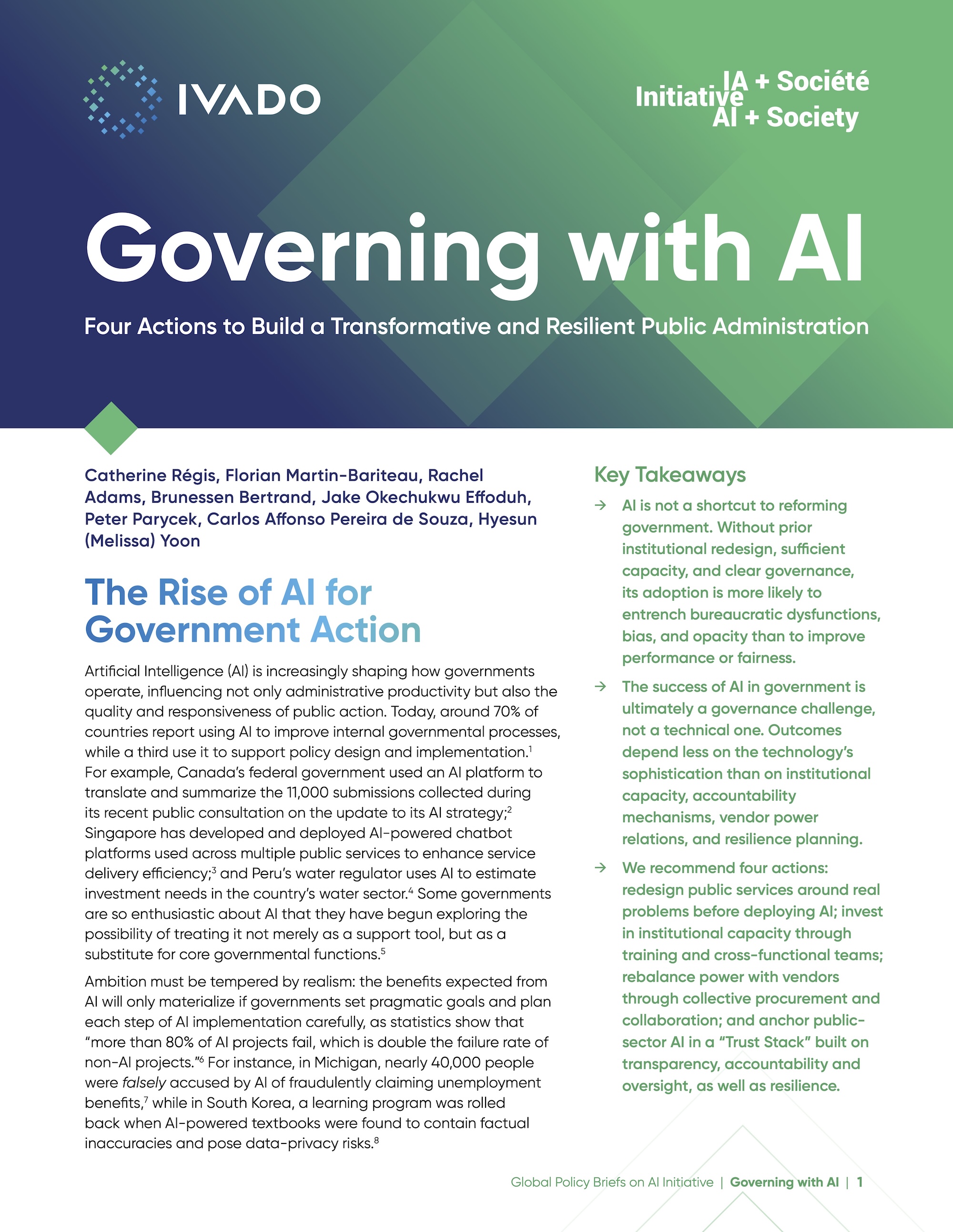 Governing with AI Brief Cover