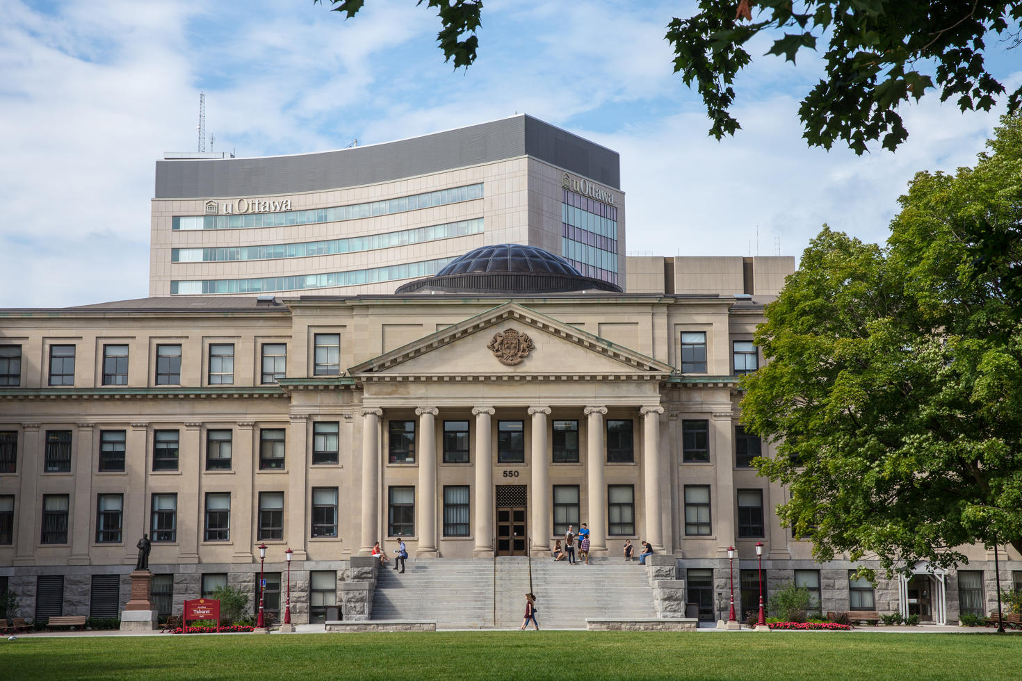 Front face of Tabaret Hall 