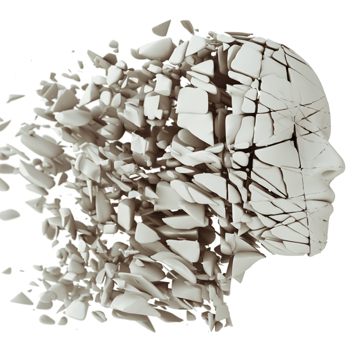 Fractured head that dissolves.