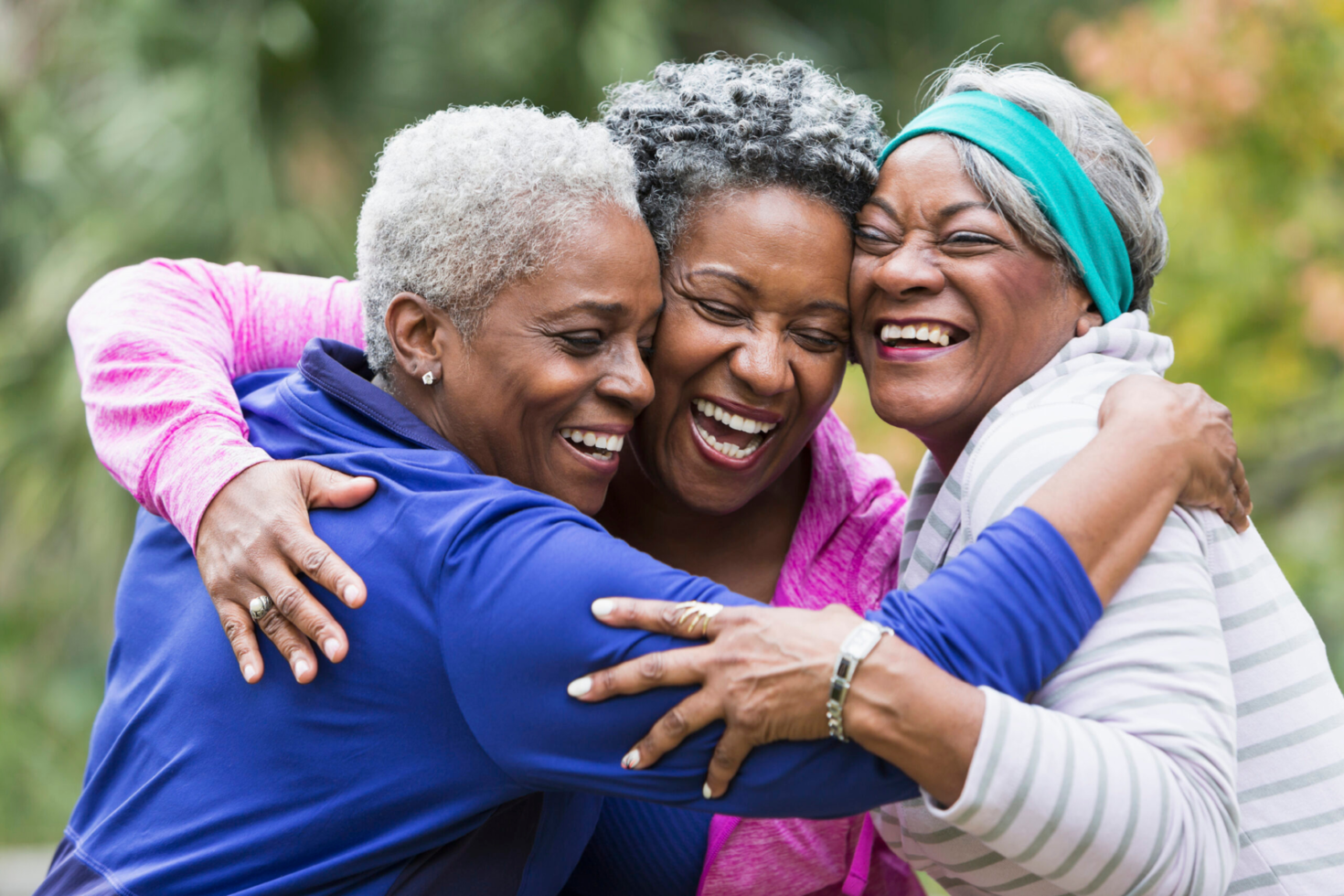 women hugging