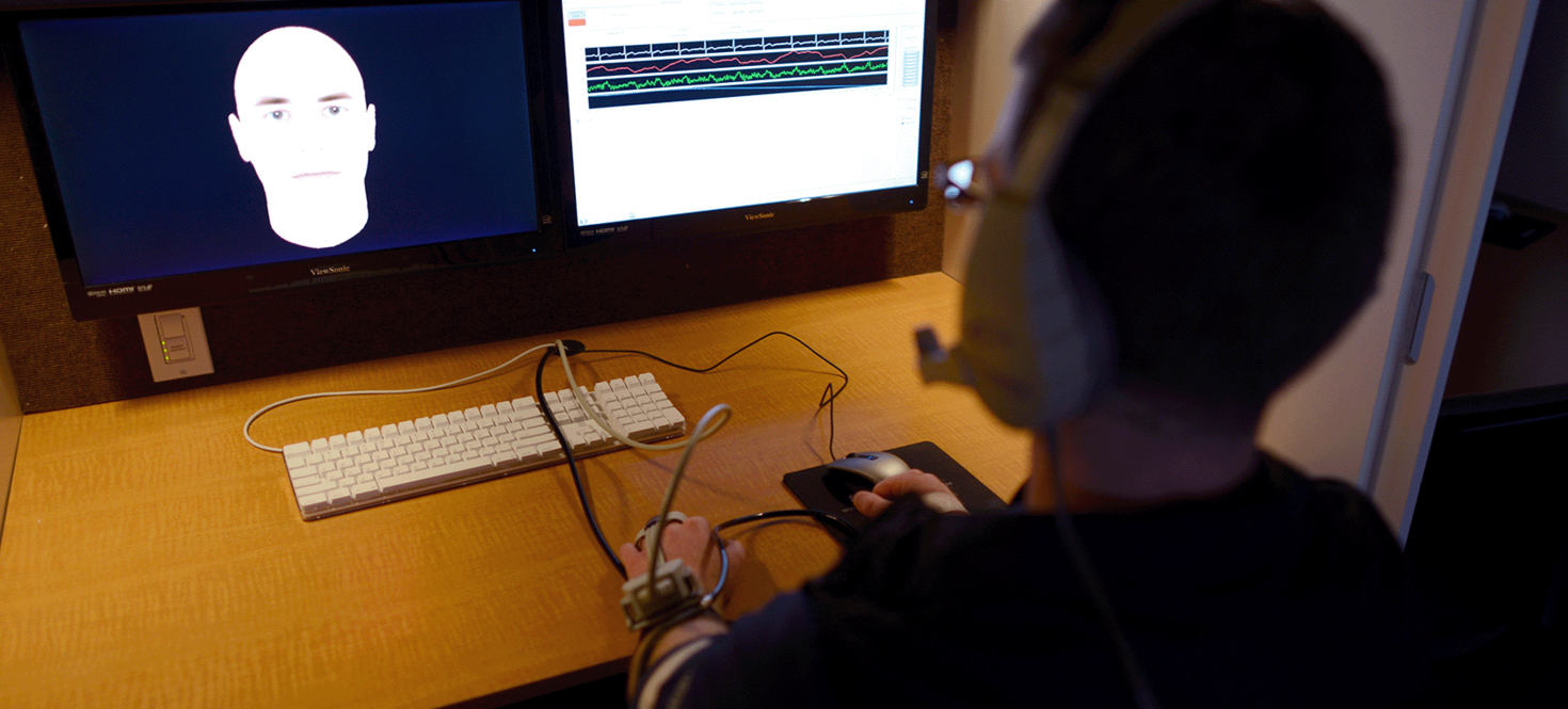 Man working in the Inspire Laboratory.