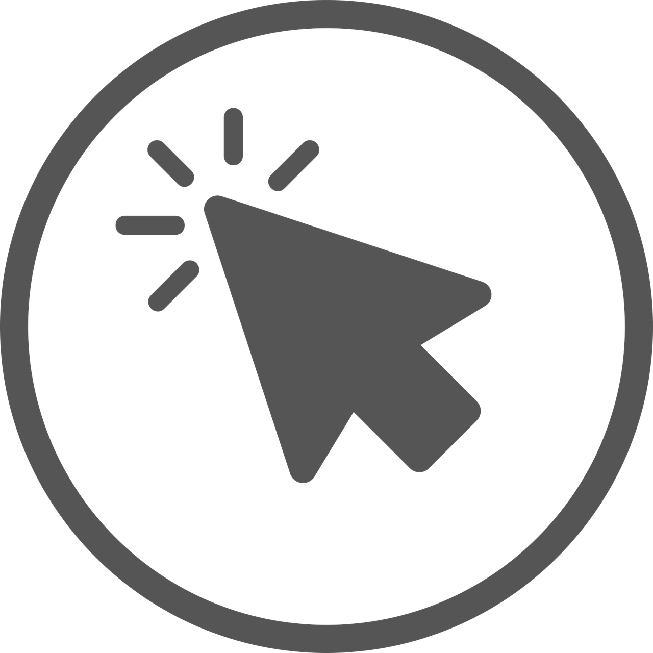 web mouse clicking symbol