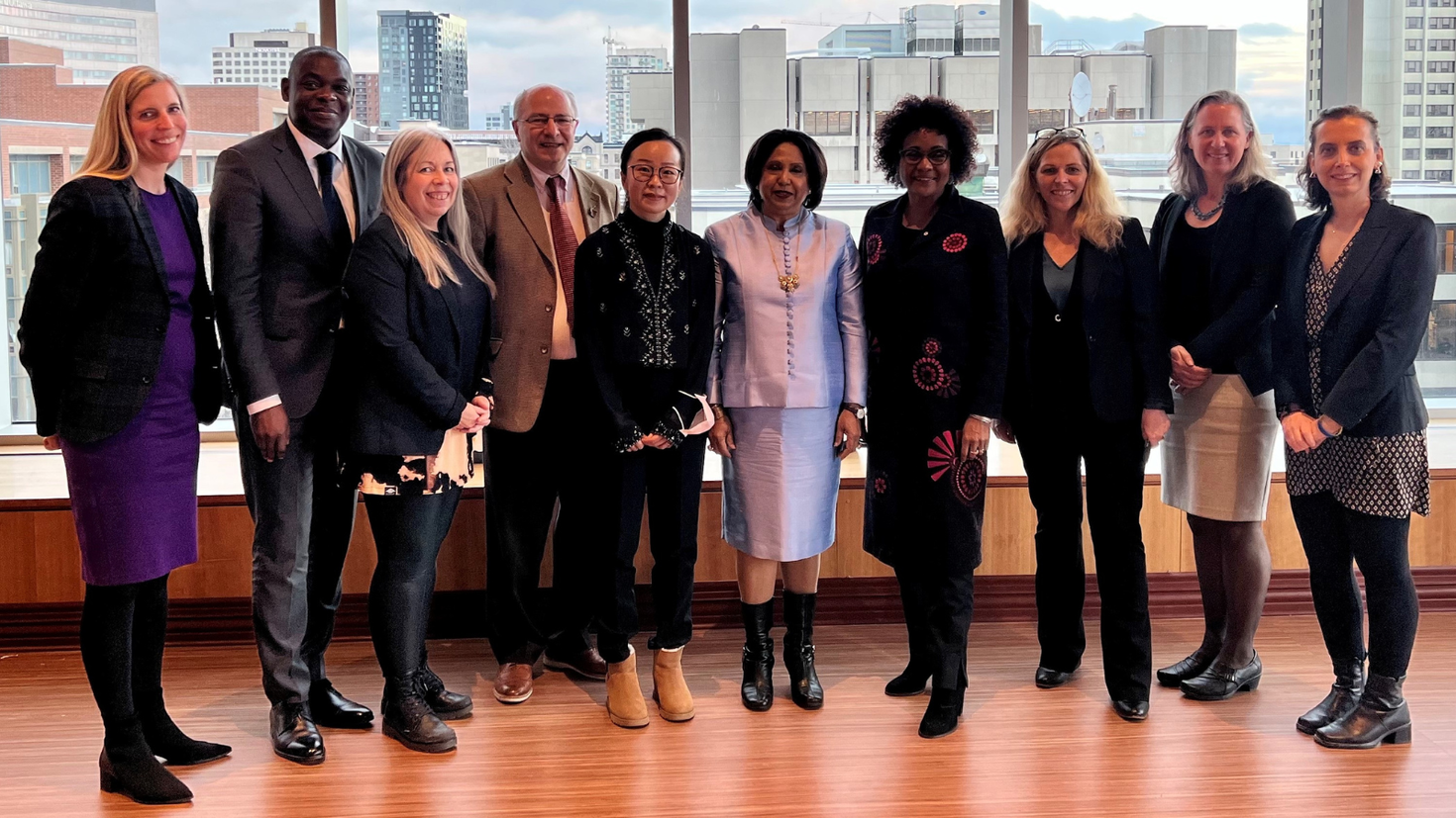 HRREC members and uOttawa representatives and scholars met with Pramila Patten