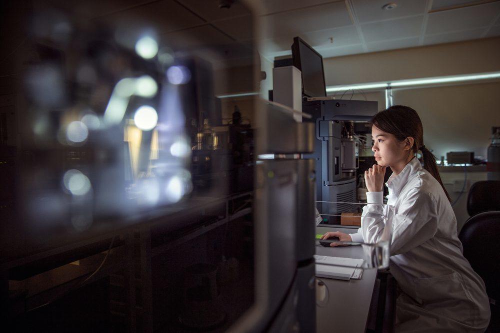 Scientist in the lab