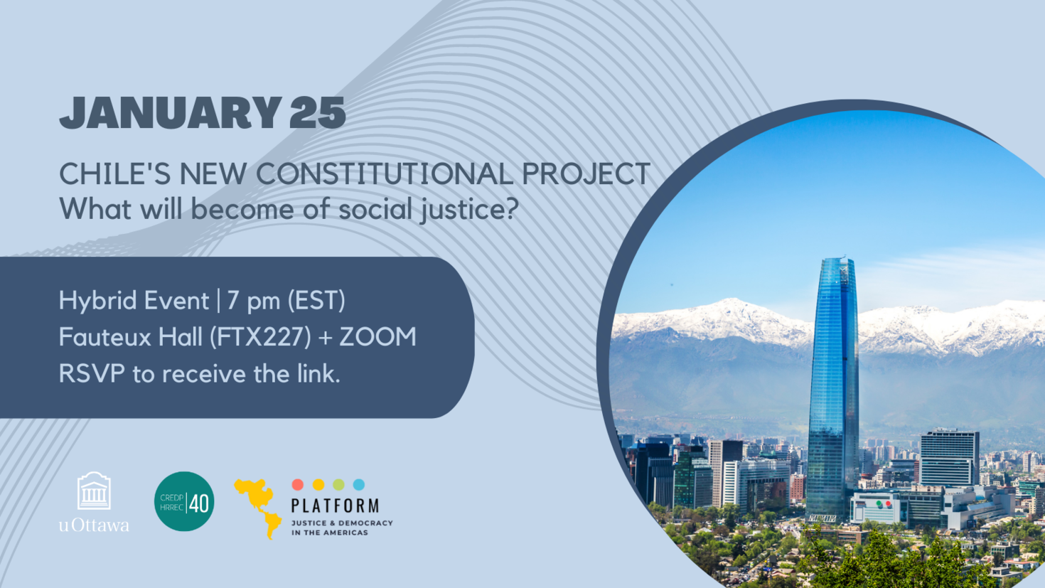 Hybrid Event on January 25, 2023 on Chile's new constitutional project.