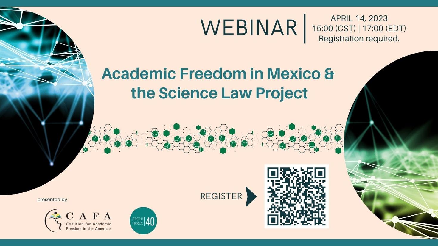 Webinar on April 14: Academic Freedom in Mexico & the Science Law Project