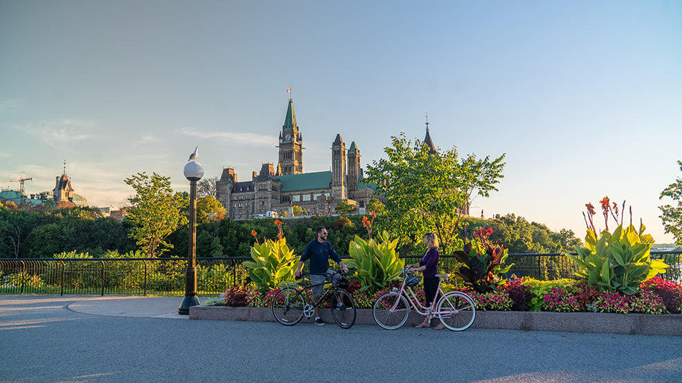 Major's Hill Park during the summer