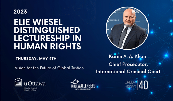 The 2023 Elie Wiesel Distinguished Lectureship in Human Rights