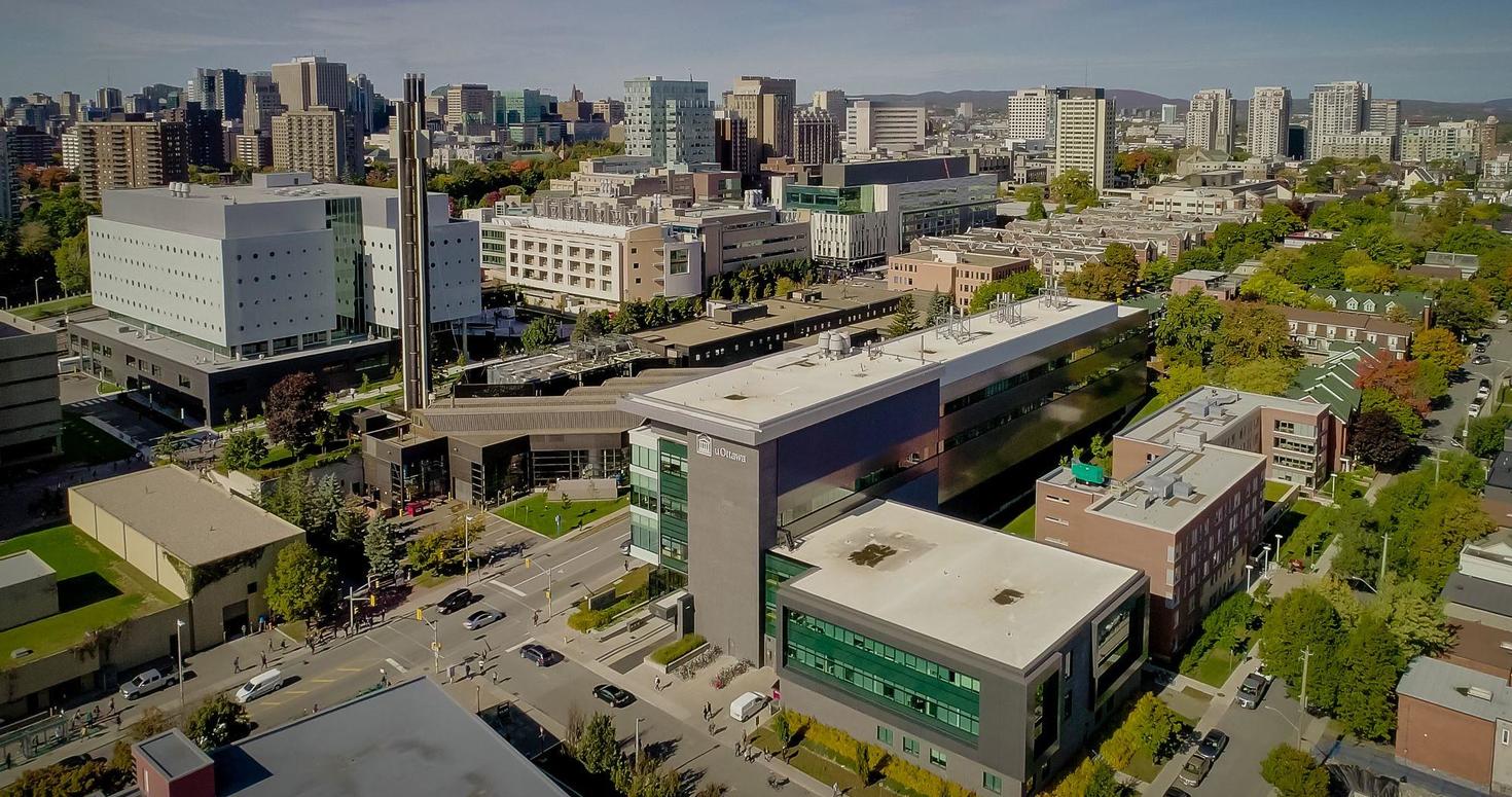 Campus seen by drone