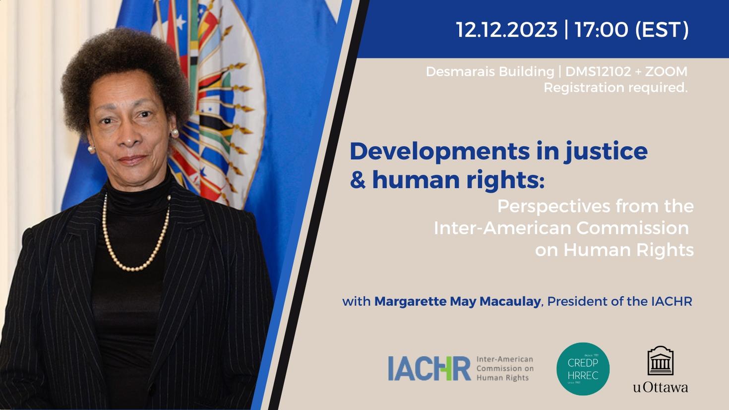 Margarette May Macaulay, President of the IACHR