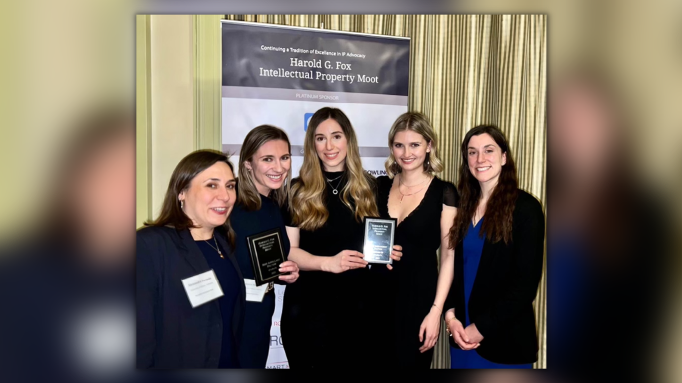 Daniella Febbraro, Kaitlyn Margison, Alessandra Puopolo, Hannah Goold and Jordan Geist.