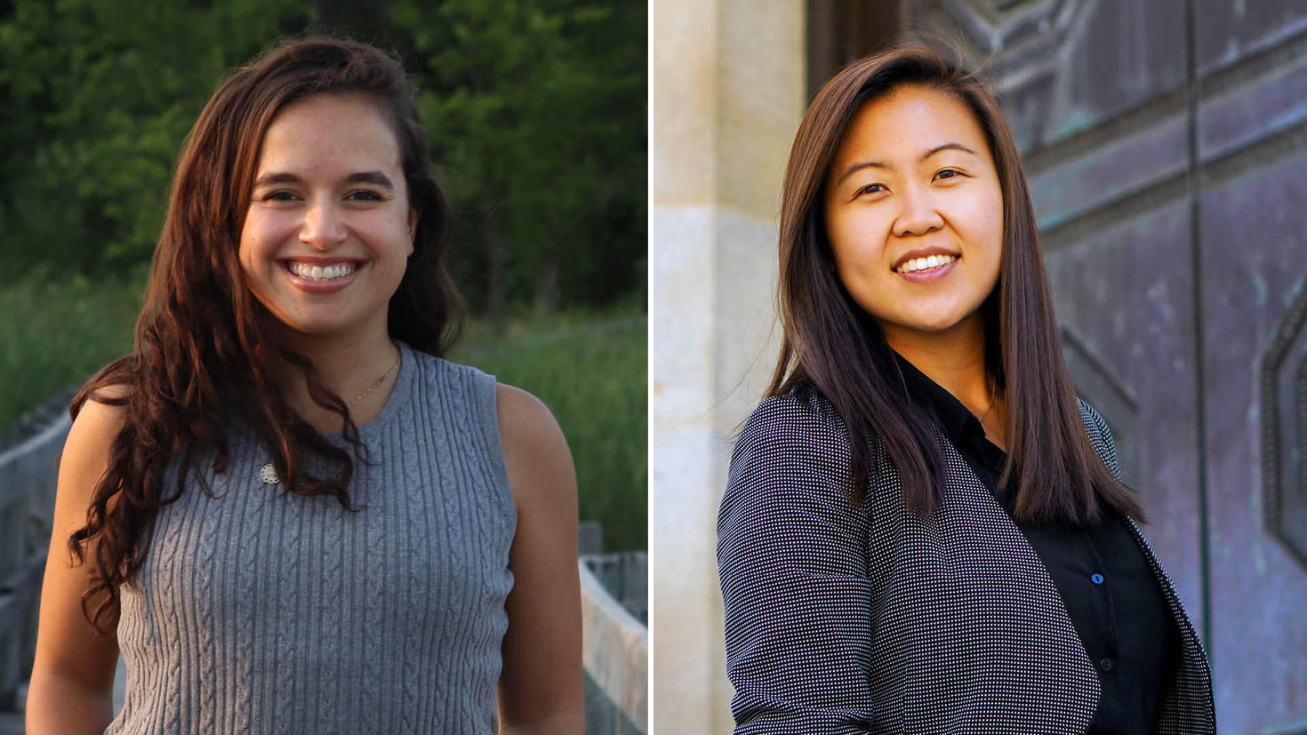 Students Isa-Bella Leclair and Michelle Liu 