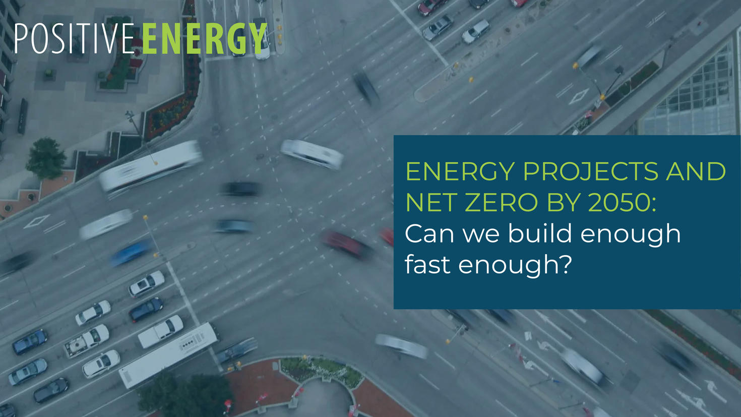 Traffic intersection as a background for PE web banner