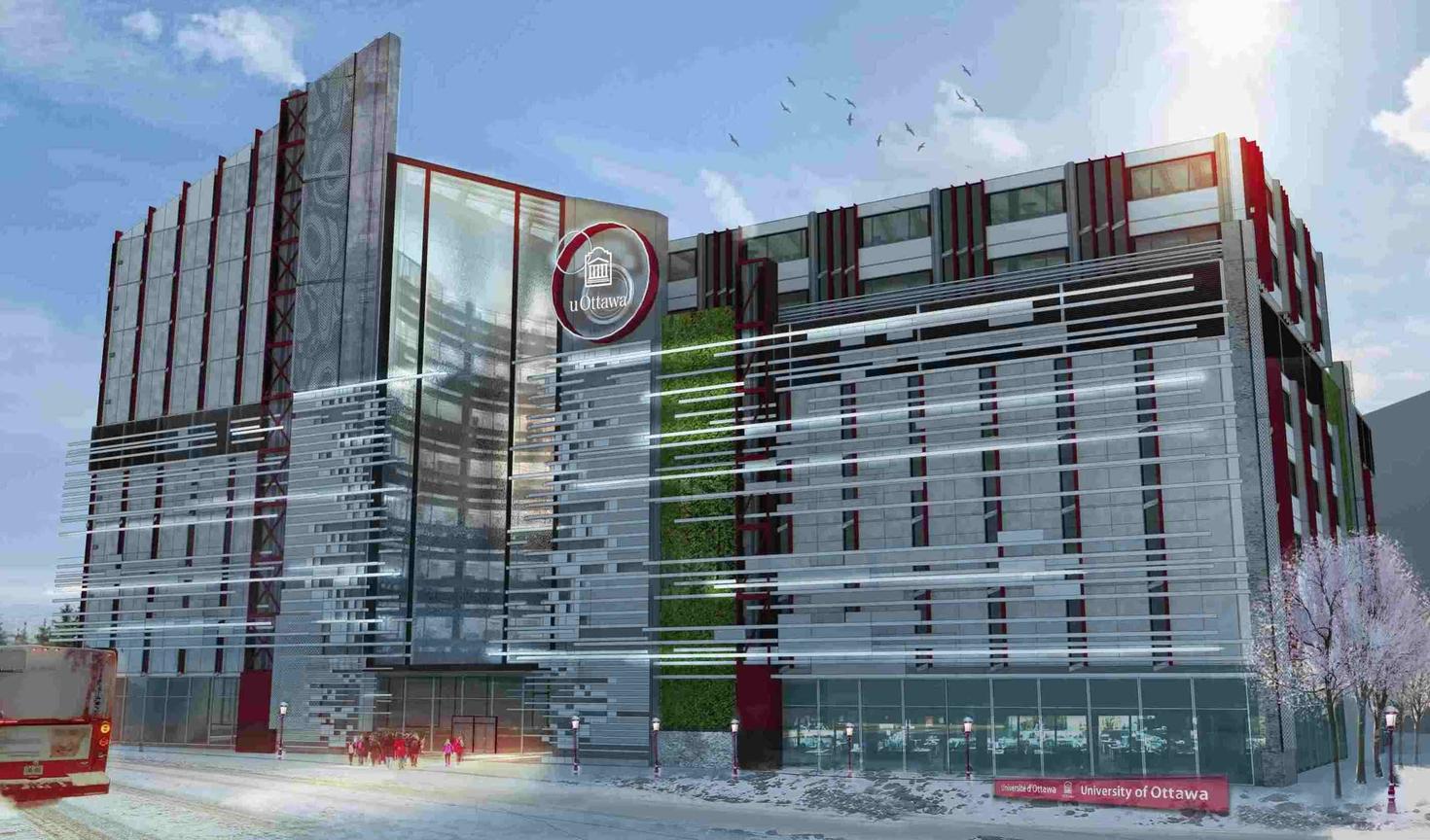 Render exterior of the Advanced Medical Research Centre