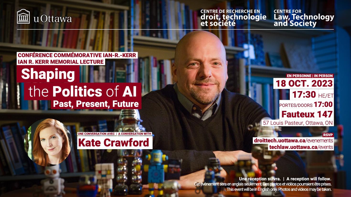 Poster for Ian R. Kerr Memorial Lecture presentation info