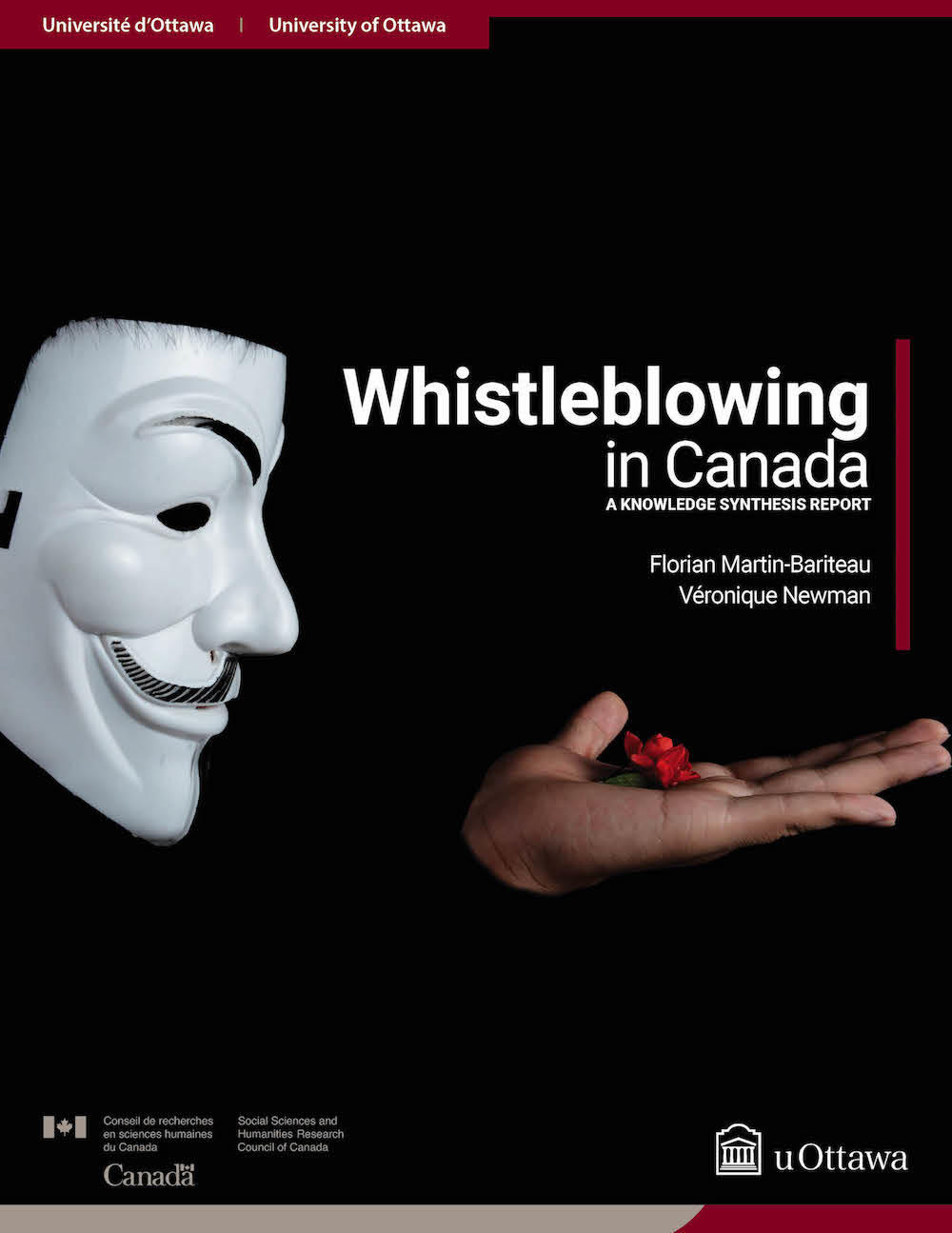 Cover of the report "Whistleblowing in Canada: A Knowledge Synthesis Report."