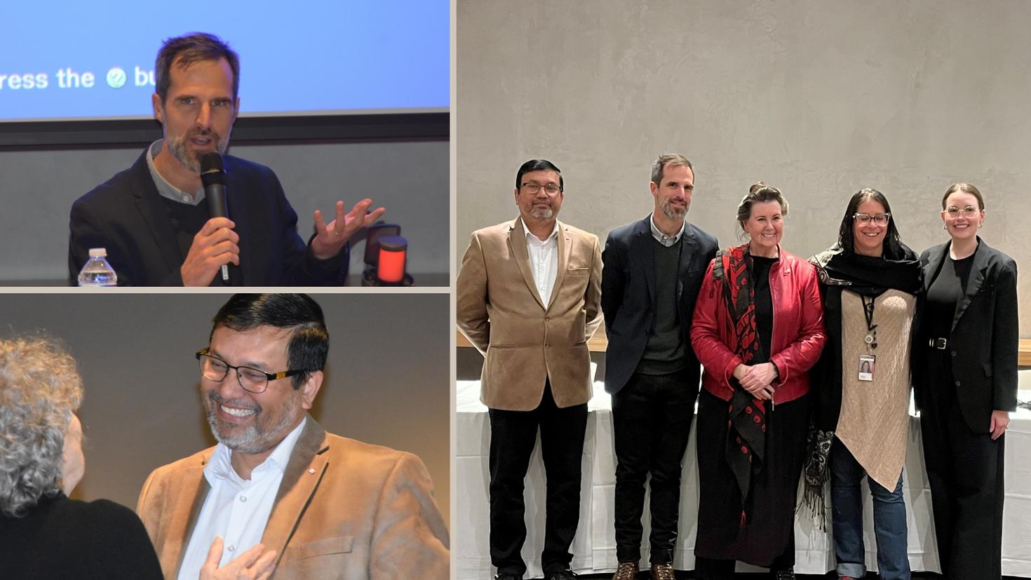 Speakers at the event in Winnipeg.