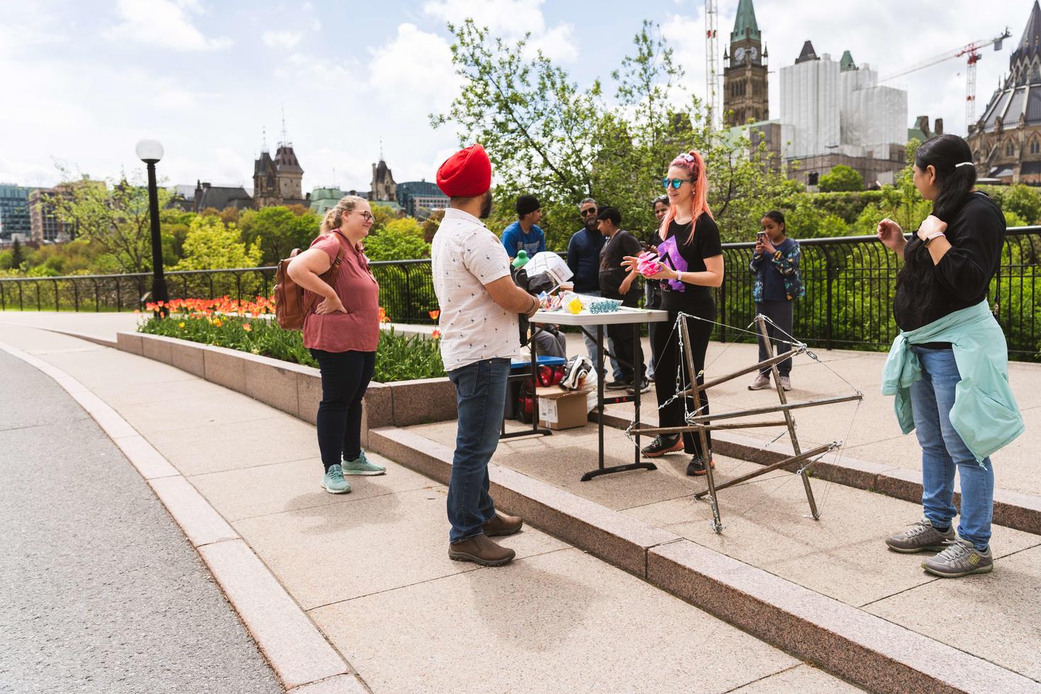 Kiosk at the Haut-parleuses event at Major's Hill Park