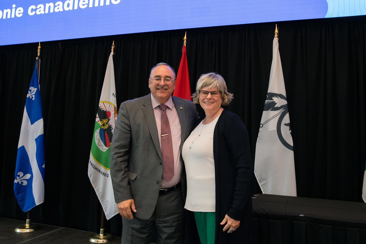 Sylvain Charbonneau and Lucie Hotte